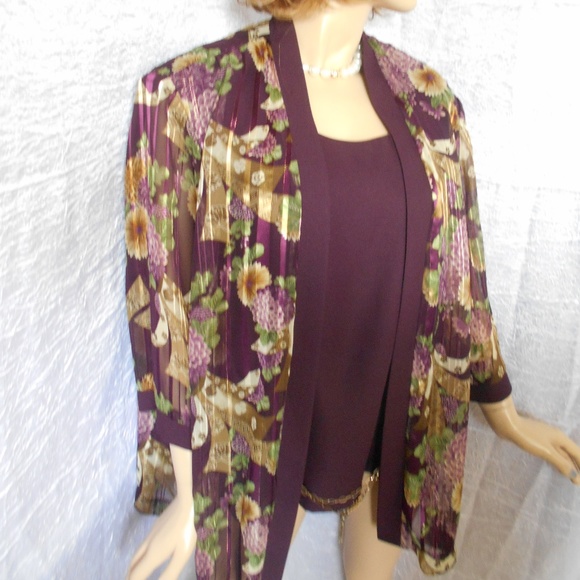 R&M Richards Jackets & Blazers - R & M RICHARDS 2 Pc Look Evening Jacket Sz 24WP